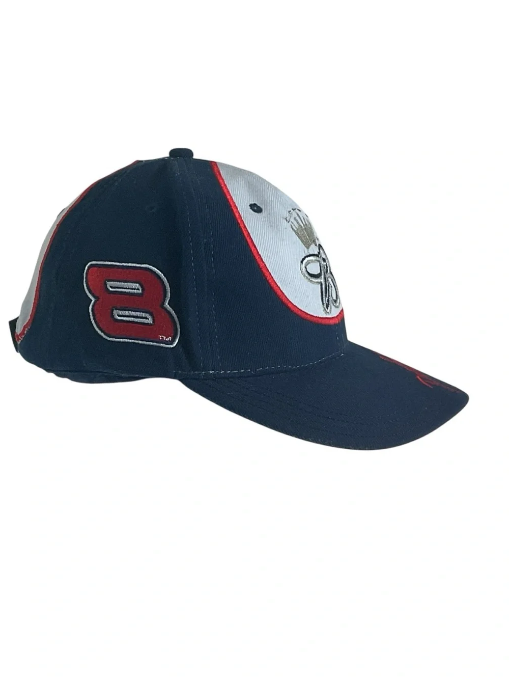 Dale Earnhardt Jr #8 NASCAR Adjustable Hat Cap Embroidered Red White Blue OSFM